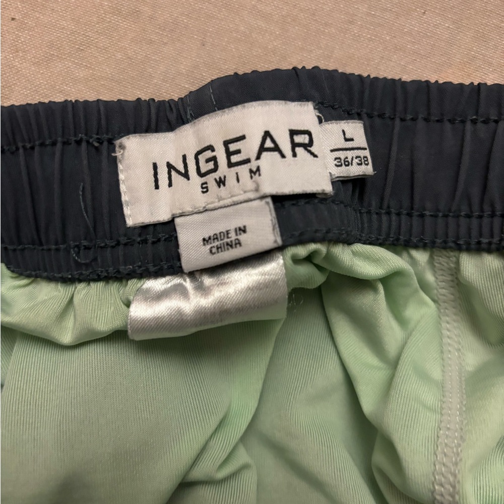 Ingear Athletic Shorts with Black and Green Accents